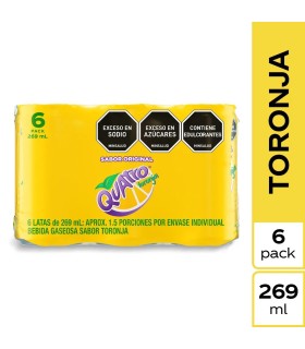 GASEOSA QUATRO SIXPACK LT269 MILILITROS