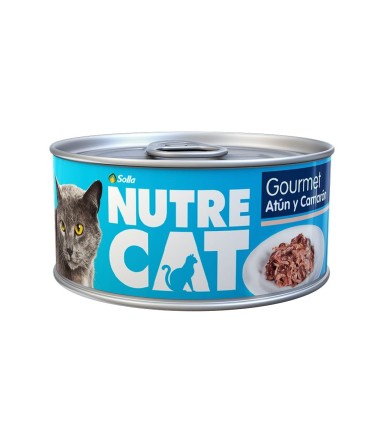 ALIMENTO NUTRECAT ATUN CAMARON LT85GR