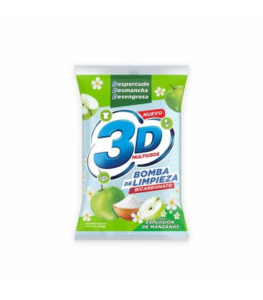 DETERGENTE 3D MULTIUSOS MANZANAS BOLSA 2 KILO