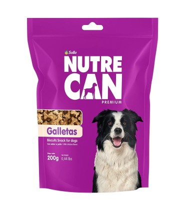 GALLETAS NUTRECAN PERROS BOLSA 200GR