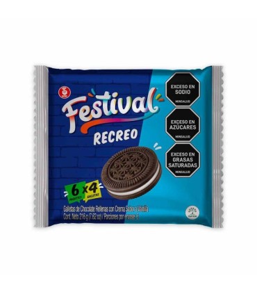 GALLETA FESTIVAL RECREO PAQUETE216GR