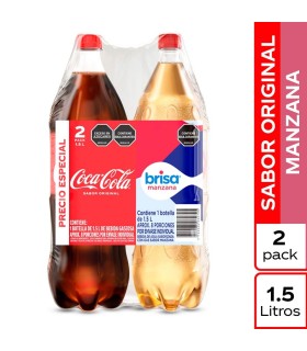 OFERTAGASEOSA COCACOLA+AGUA BRISA MANZx1,5L