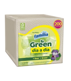 SERVILLETA FAMILIA GREEN DIA DIA PQ200UN