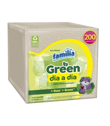 SERVILLETA FAMILIA GREEN DIA DIA PQ200UN