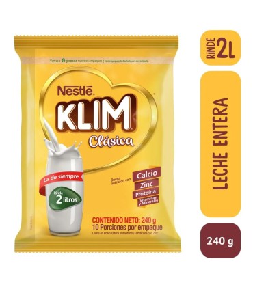 LECHE KLIM CLASICA POLVO BOLSA 240GR