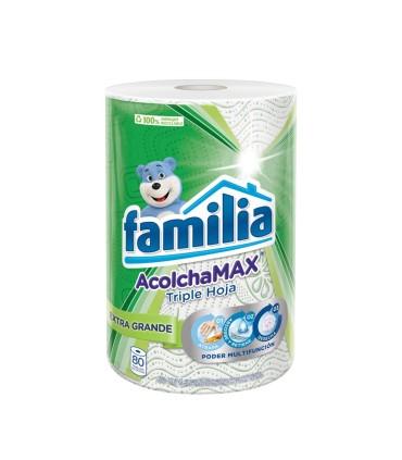 TOALLA COCINA FAMILIA ACOLCHAMAX EXTRAGRANDE x1ROL