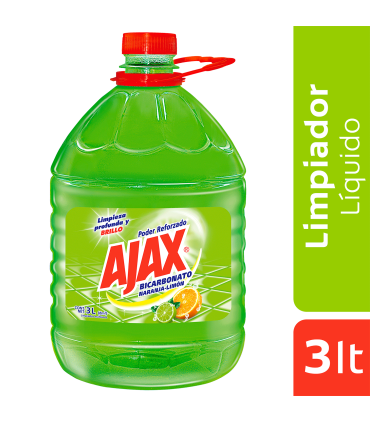 AJAX BICARBONATO NARANJA LIMÓN  X 3LT
