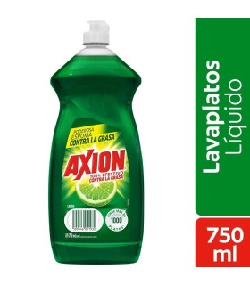 LAVAPLATOS AXION LÍQUIDO LIMÓN X 750 ML