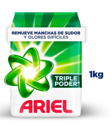 DETERGENTE ARIEL REGULAR BOLSA  X 1 KILO