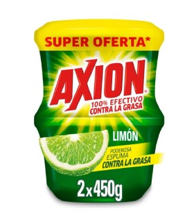 OFERTA AXION CREMA LIMON 2 UNIDADx450 GRAMOS