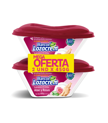 OFERTA LAVAPLATOS LOZA CREM DUO ALOE x 450GR