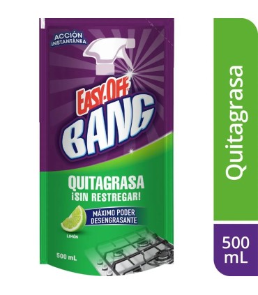 LIMPIADOR EASY OFF QUITA GRASA LIMON DOYPACK 500 MILILITRO