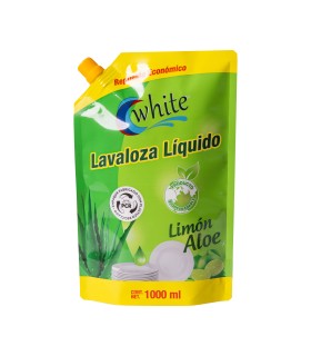LAVALOZA CRISTAL WHITE LIQUIDO ALOE  DOYPACK 1000 MILILITRO