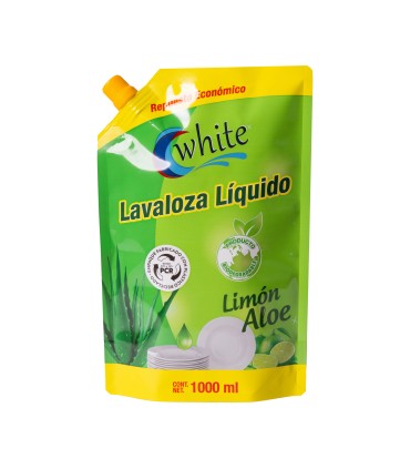 LAVALOZA CRISTAL WHITE LIQUIDO ALOE  DOYPACK 1000 MILILITRO