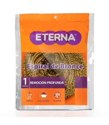 ESPONJA ETERNA ESPIRAL BRONCE  BOLSA 1