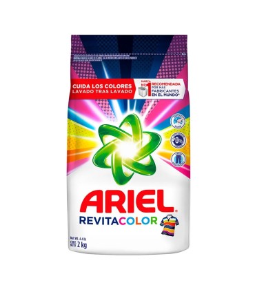 DETERGENTE ARIEL REVITACOLOR x 2 KILO