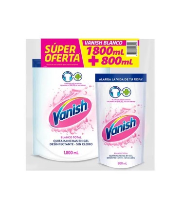 OFERTA VANISH LIQ BLANCOx1800 MILILITRO+DOYPACK 800 MILILITRO
