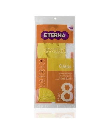 GUANTE ETERNA MONOCOLOR AMARILLO T8