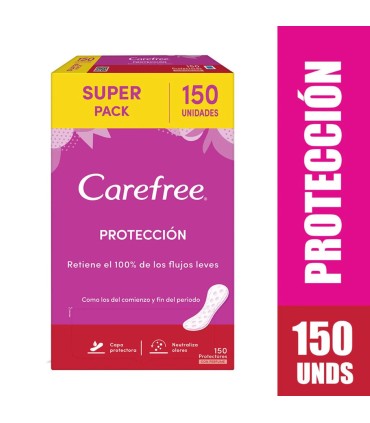 OFERTA PROTECTOR CAREFREE REGULAR CAJA 150 UNIDAD