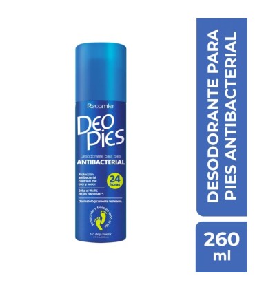 DEO PIES ANTIBACTERIAL AZUL X 260ML