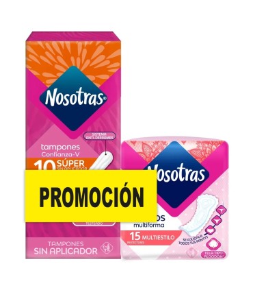 OFERTA TAMPONES NOSOTRAS SUPERx10U+PROTEx15U