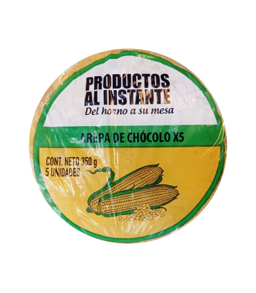 AREPA AL INSTANTE DE CHOCOLO BOLSA 350 GRAMOS x5U