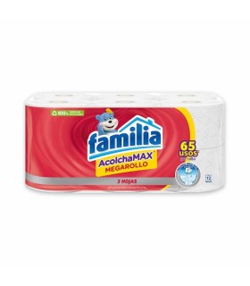 PAPEL HIGIENICO FAMILIA MEGA  TRIPLE HOJA PQX12 UNIDAD