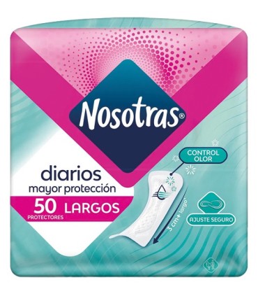 PROTECTOR NOSOTRAS DIARIO LARGOx50 UNIDAD