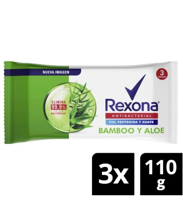 JABON REXONA ANTIBAC BAMBO 3BARRA X110 GRAMOS