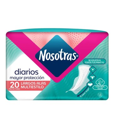 PROTECTOR NOSOTRAS LARGO ALAS  BOLSA 20 UNIDAD