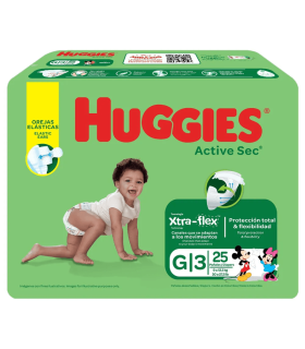 PANAL HUGGIES ACTISEC PLUTO ET3 PAQUETE25UND