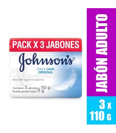 OFERTA JABON JOHNSON ADULTO ORIGINAL 3Bx110 GRAMOS