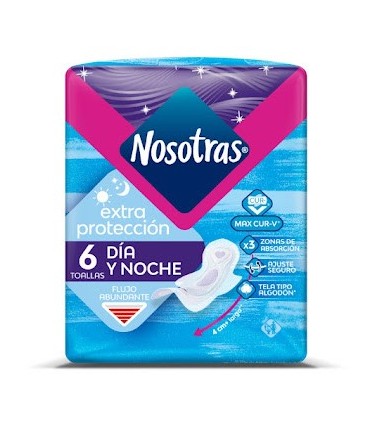 TOALLA NOSOTRAS EXTPROTEC TELA PQx6 UNIDAD