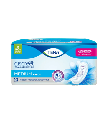 TOALLA TENA MUJER MEDIUM PQx10 UNIDAD