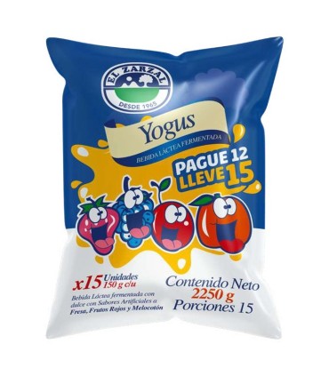 OFERTA YOGUS ZARZAL PQ12x15 UNIDADx150 GRAMOS