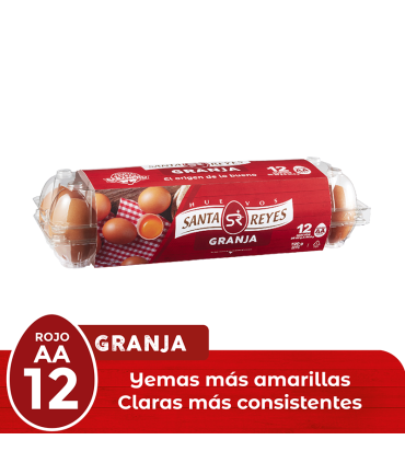 HUEVOS SANTA REYES AA ROJO x12U