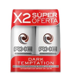OFERTA DESODORANTE AXE DARKTEMT AEROSOL 2 UNIDADx152 MILILITRO
