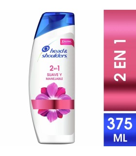 SHAMPO H&S 2EN1 SUAVE MANEJABLE  TARRO 375 MILILITRO