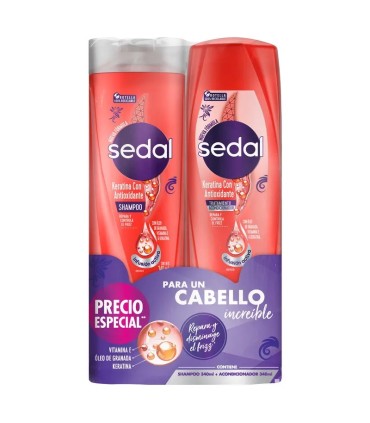OFERTA SHAMPO SEDAL KERATINAx340M+ACONx340 MILILITRO