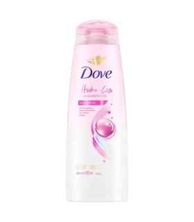 SHAMPO DOVE HIDRA LISO FC400 MILILITROS