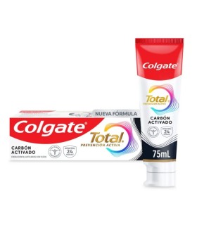 CREMA DENTAL COLGATE TOTAL12 CARBONx75 MILILITROS