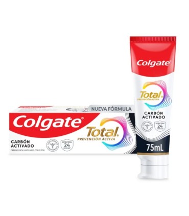 CREMA DENTAL COLGATE TOTAL12 CARBONx75 MILILITROS