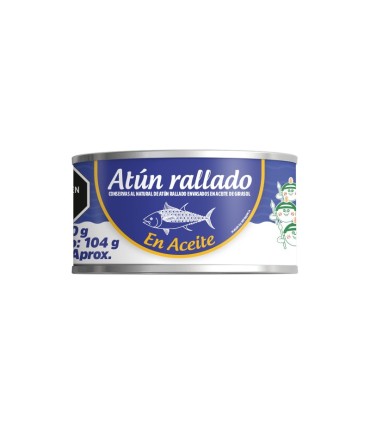 ATUN ABURRA RALLADO EN ACEITE LATA 160 GRAMOS