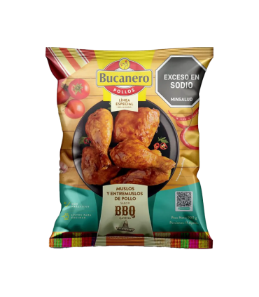 POLLO CONTRAMUSLO BUCANERO MEXICANO BOLSA 900GR