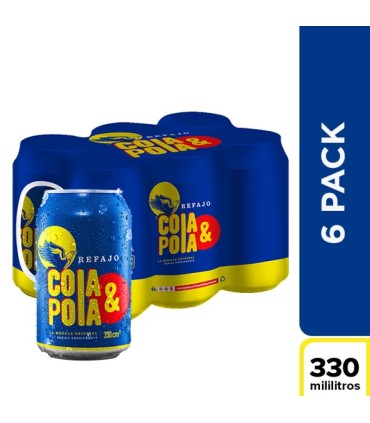 COLA&POLA REFAJO SIXPACK LATA 330 MILILITRO