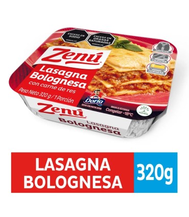 LASAGNA ZENU CARNE CAJA 320 GRAMOSxUND