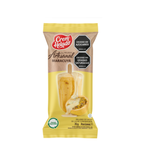 PALETA CREMHELADO MARACUYA LECHEx70 GRAMOS