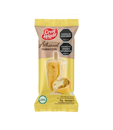 PALETA CREMHELADO MARACUYA LECHEx70 GRAMOS