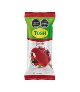 PALETA TOSH PASIONx72GRAMOS X UNIDAD