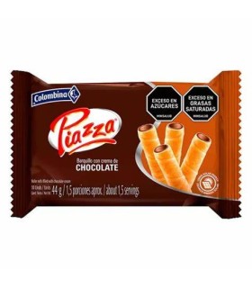 BARQUILLO PIAZZA CHOCOLATE BJx10 UNIDADx44G